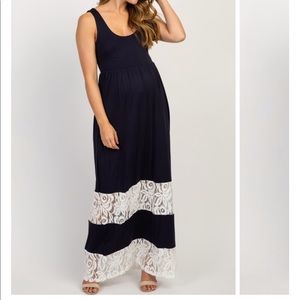 Pinkblush Dresses - Pinkblush navy & lace maxi dress Pinkblush Dresses - Pinkblush navy & lace maxi dress